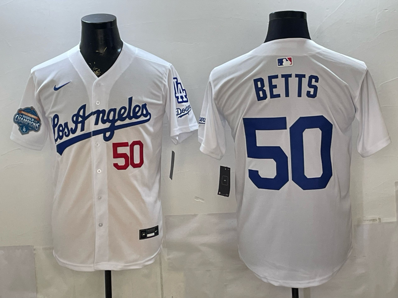 Men Los Angeles Dodgers #50 Betts white Game 2026 Nike MLB Jersey 4014003